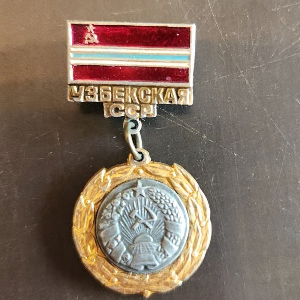 VINTAGE USSR Soviet Russia Aviation Pilot Wings Badge/Pin/Medals EUC